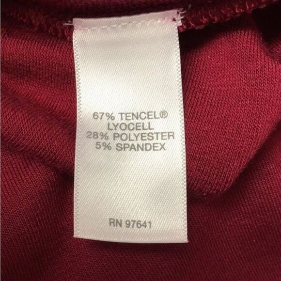 Pure Jill Women’s Long Sleeve Crew Neck Pullover Sweater Tunic, Cranberry - Picture 7 of 9